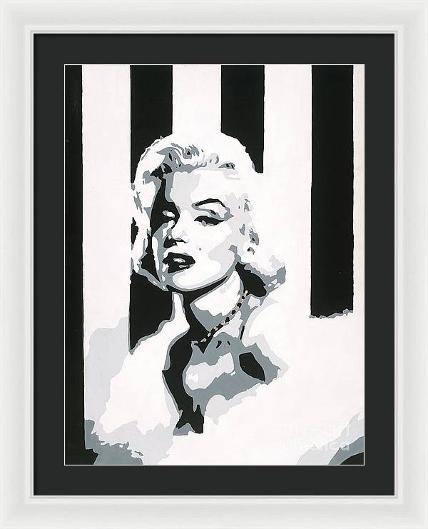 18" x 24" / White / Black