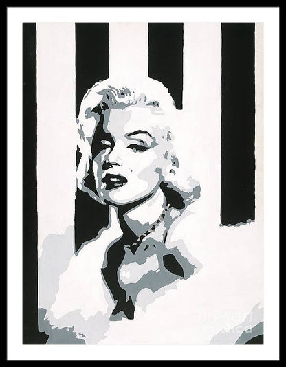 30" x 40" / Black / White