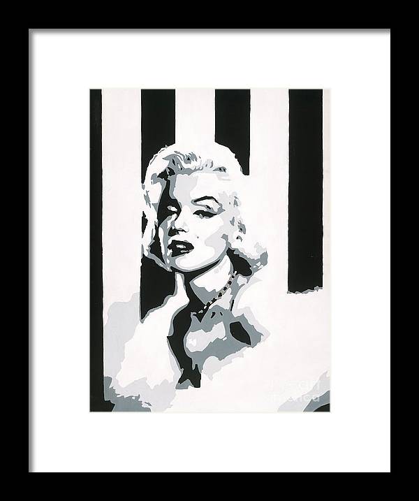 Black and White Marilyn - Framed Print