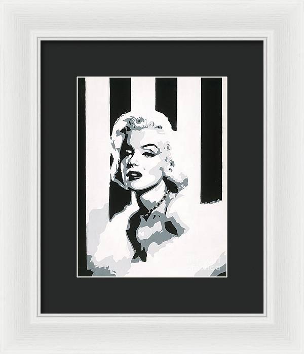 Black and White Marilyn - Framed Print