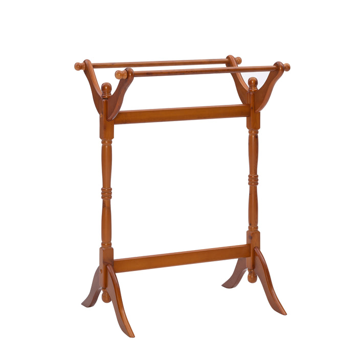 Boone Oak Blanket Rack