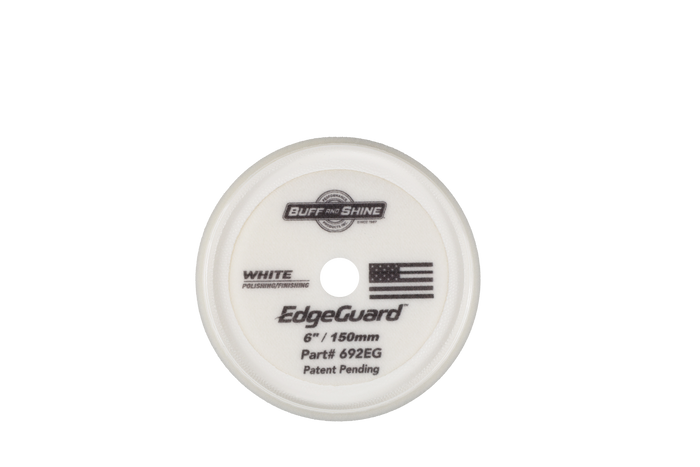 Buff & Shine EdgeGuard Polishing / Finishing White Foam Pad