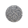 Capiz Round Metal Side Table