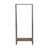 Claira Pewter Clothing Rack Short
