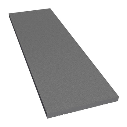 NeoTimber Classic Composite Cladding Fascia Board – Grey – Angled Close-Up