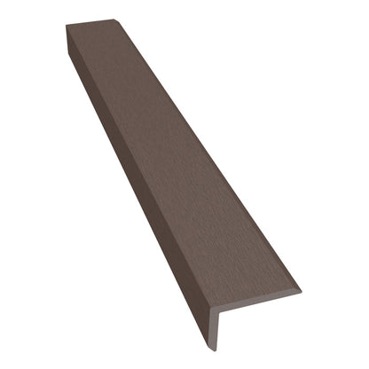 NeoTimber Classic Composite Decking Corner Trim – Chocolate – Non-FSC Clearance – Angled Close Up
