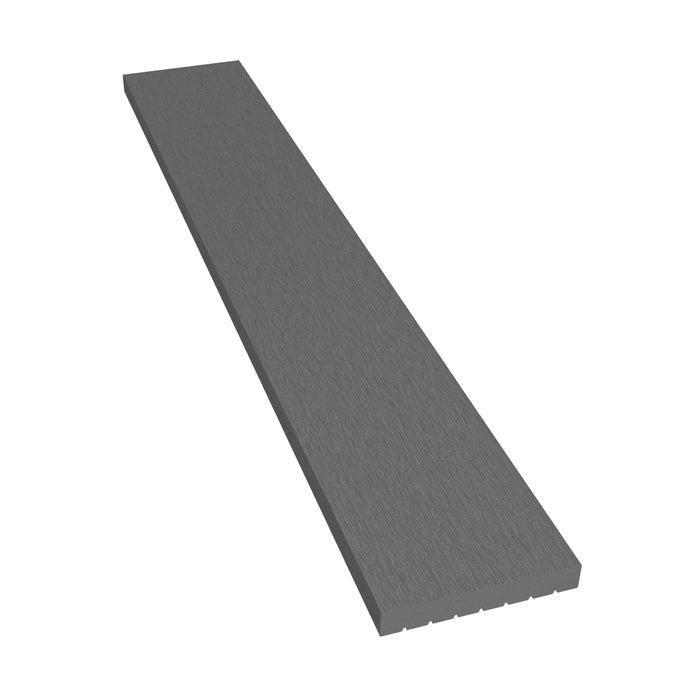NeoTimber Classic Composite Decking Skirting Trim - Grey – Angled Close Up