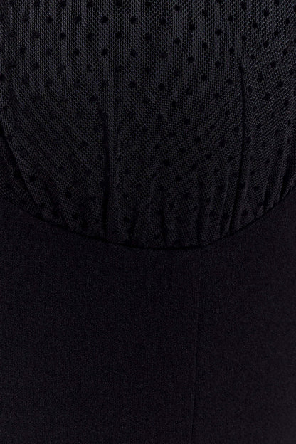 Cressida Crepe Halter Mini Dress - Black