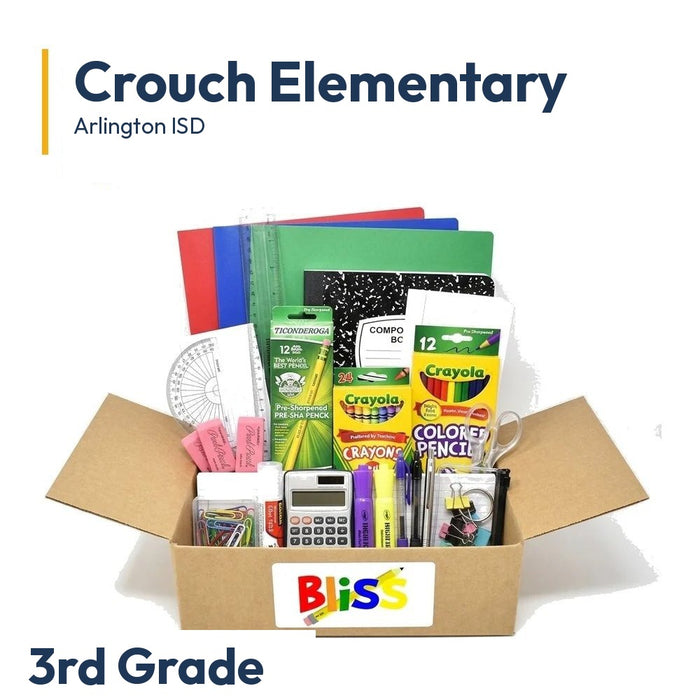 Crouch Elementary 3rd Grade School Supply Kit