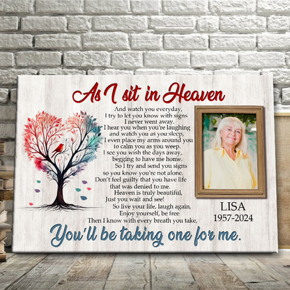 Custom Photo - Personality Customized Canvas - Gift For Loss Memorial Gift