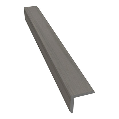 NeoTimber Deluxe & Slatted Composite Cladding Corner Trim – Antique – Angled Close Up