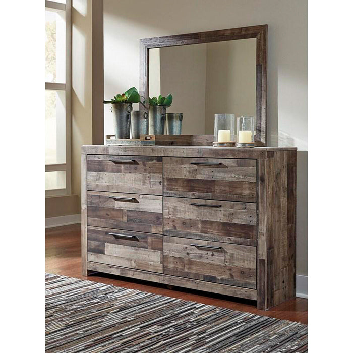 A room setting featuring Derekson Gray Mirror