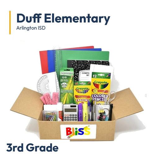 Duff Elementary 3rd Grade School Supply Kit