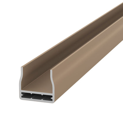 NeoTimber Fence Board Capping Rails - Oak - Angled Close-Up
