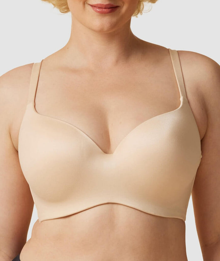 Finelines Memory Blessed Full Coverage Bra - Skin