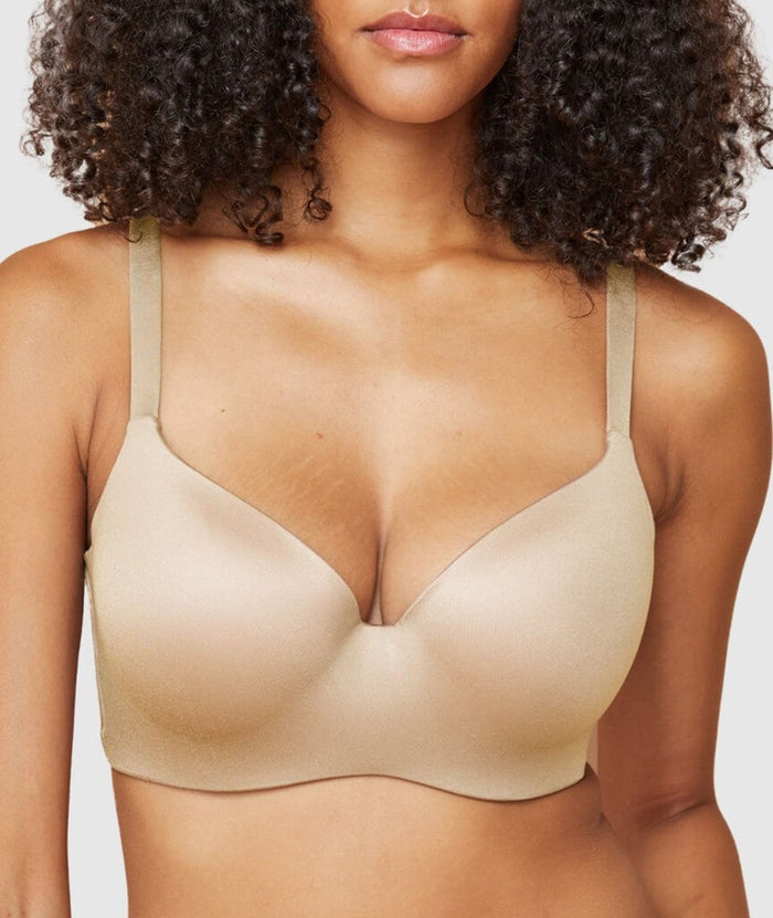 Finelines Memory Blessed Full Coverage Bra - Skin