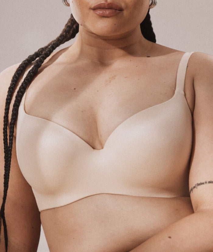 Finelines Memory Blessed Full Coverage Bra - Skin