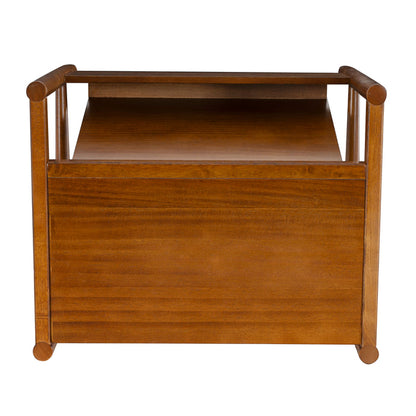 Flay Walnut Magazine Rack