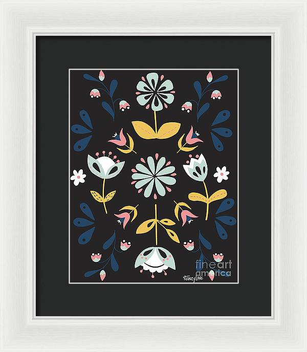 9.5" x 12" / White / Black