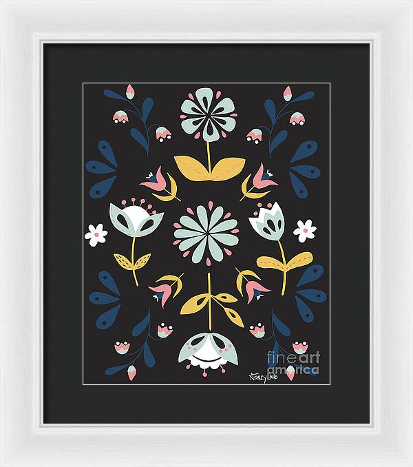 11.5" x 14" / White / Black