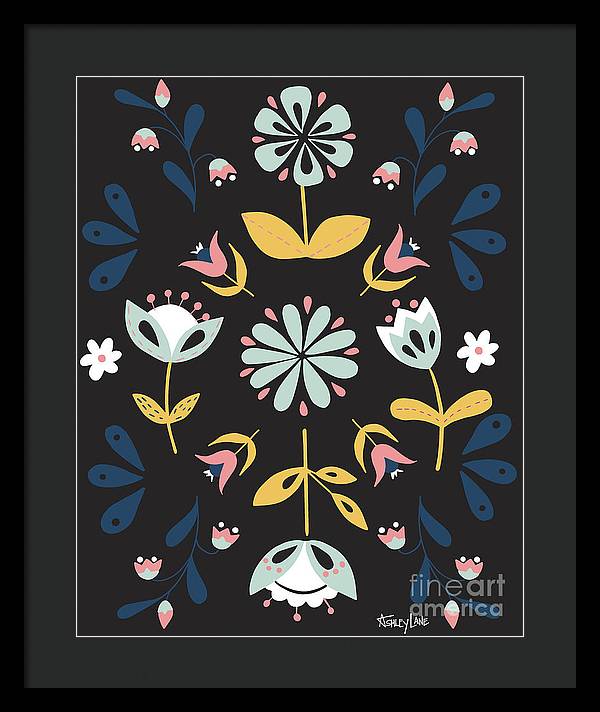 16" x 20" / Black / Black