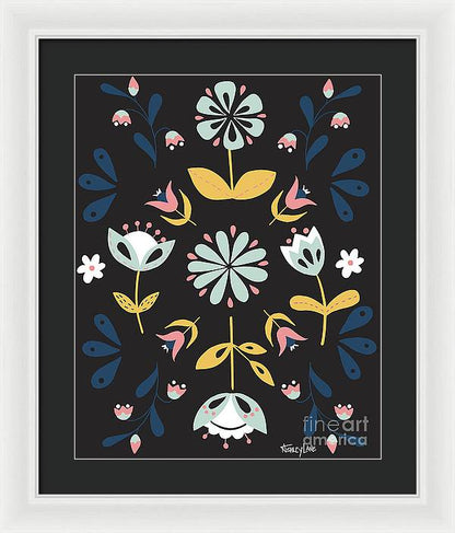16" x 20" / White / Black