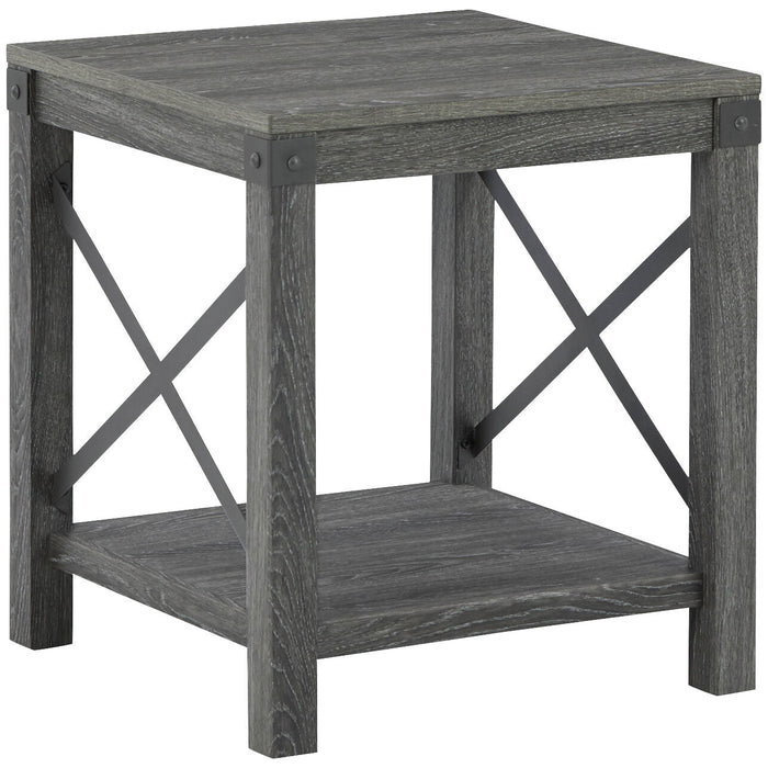 Freedan Grayish Brown End Table QK1045453