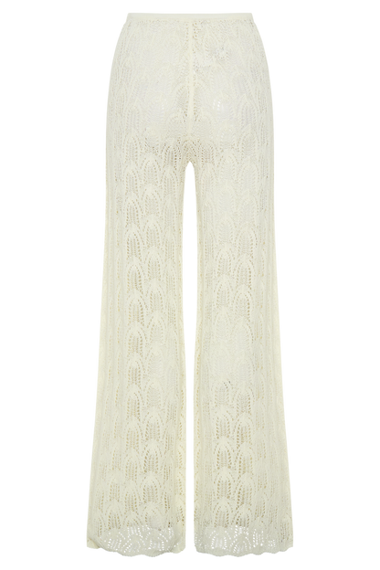Glinda Crochet Pants - Ivory