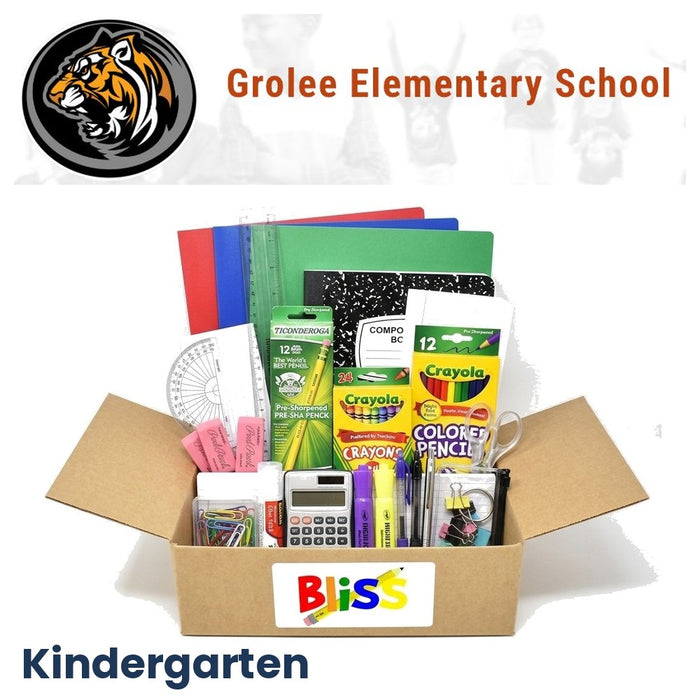 Grolee Elementary School Kindergarten School Supply Kit