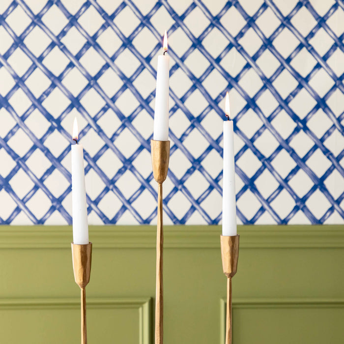 Hand-Forged Metal Candelabra with Antique Finish