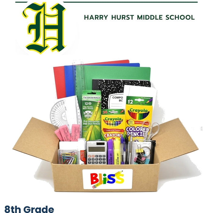 Harry Hurst Middle School 8th Grade School Supply Kit