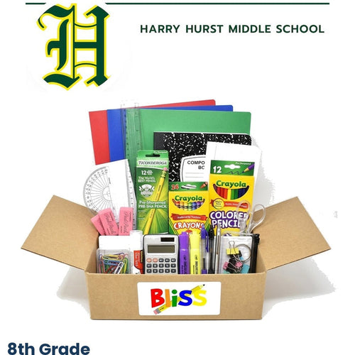 Harry Hurst Middle School 8th Grade School Supply Kit