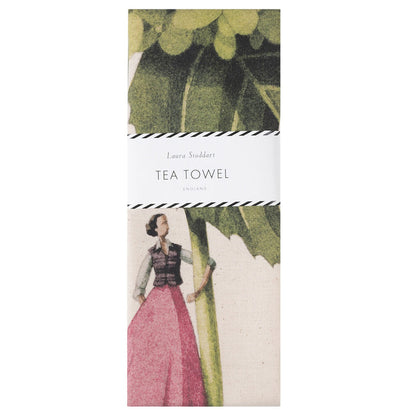 Hydrangea Annabelle In Bloom Tea Towel