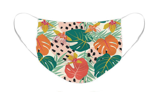 Jungle Floral Pattern  - Face Mask