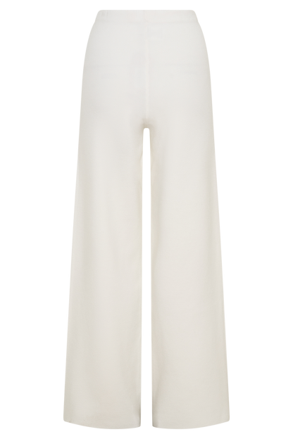 Kerrymae Straight Leg Knit Pants - Off White