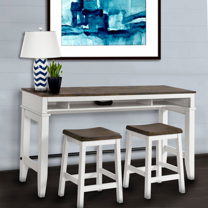 A room setting featuring Kona Gray 24 Inch Backless Stool