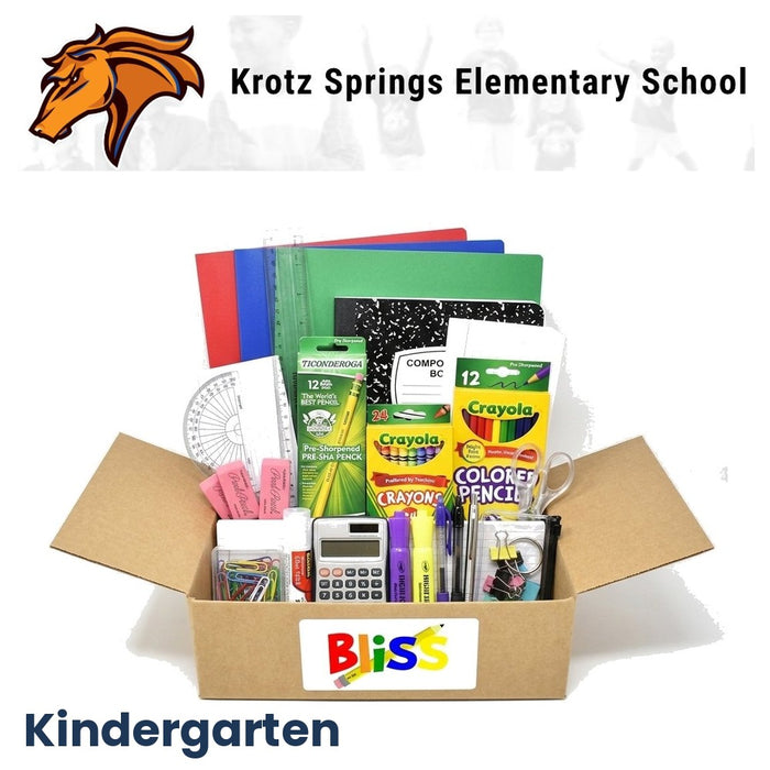 Krotz Springs Elementary School Kindergarten School Supply Kit