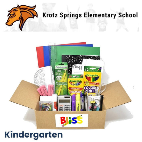 Krotz Springs Elementary School Kindergarten School Supply Kit