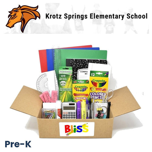 Krotz Springs Elementary School Pre-K School Supply Kit