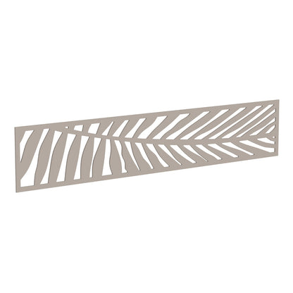 NeoTimber Leaf Fence Screen - Ash White - Angled Close-Up
