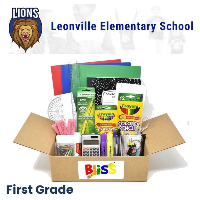 Leonville Elementary School 1st Grade School Supply Kit