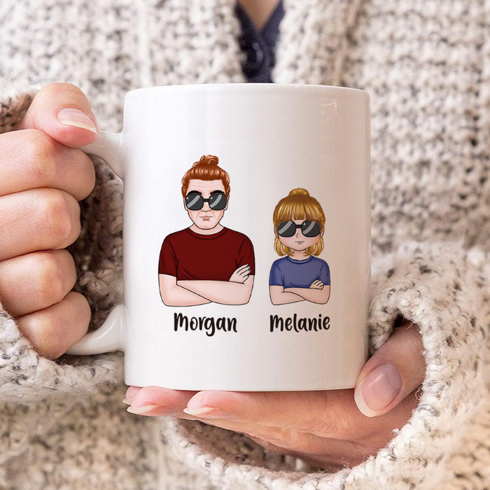 Like Father Like Daughter Fist Bump Gift For Father Personalized Custom Ceramic Mug