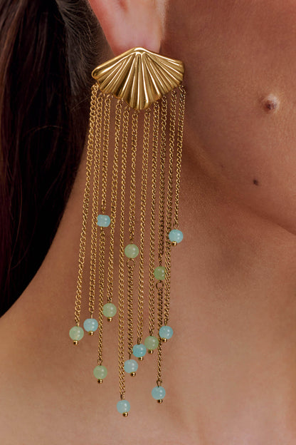 Maia Chandelier Earrings - Gold