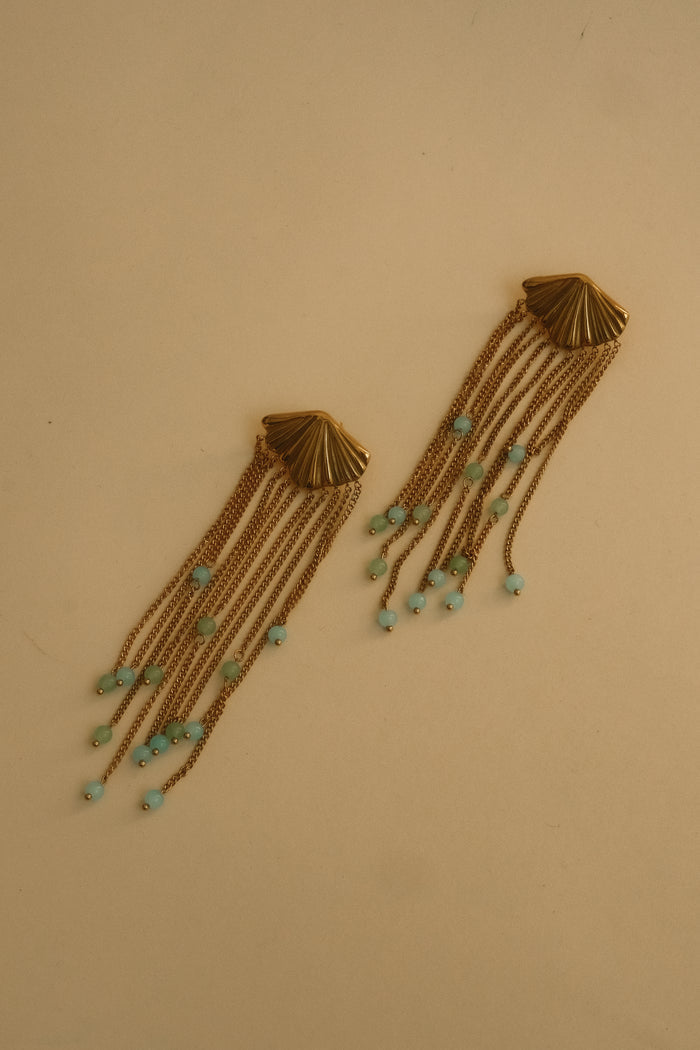 Maia Chandelier Earrings - Gold