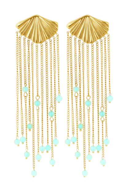 Maia Chandelier Earrings - Gold