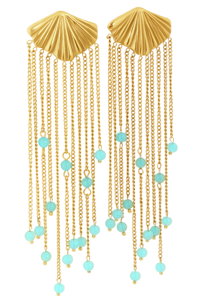 Maia Chandelier Earrings - Gold
