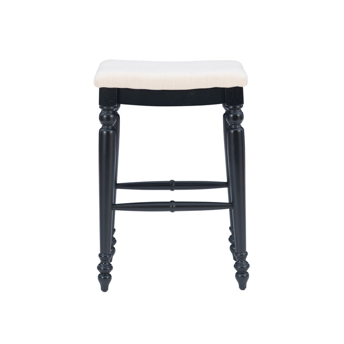 Marino Antique Backless Bar or Counter Stool
