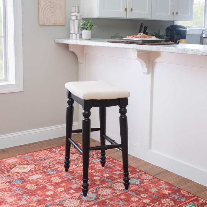 Marino Antique Backless Bar or Counter Stool