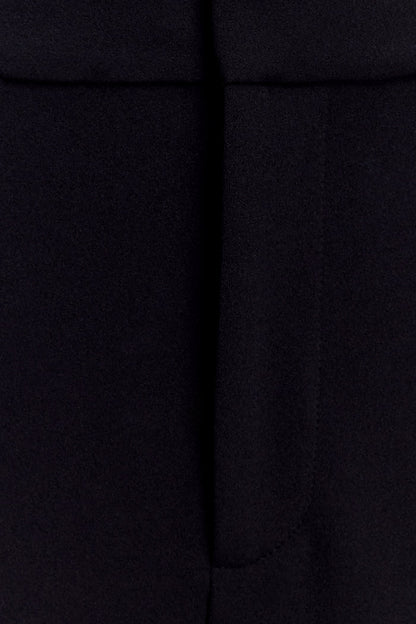 Maude Crepe Straight Leg Pants - Black