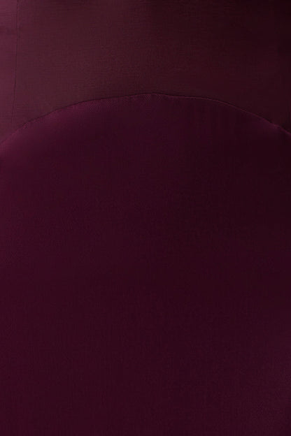 Maura Taffeta And Satin Maxi Dress - Wine